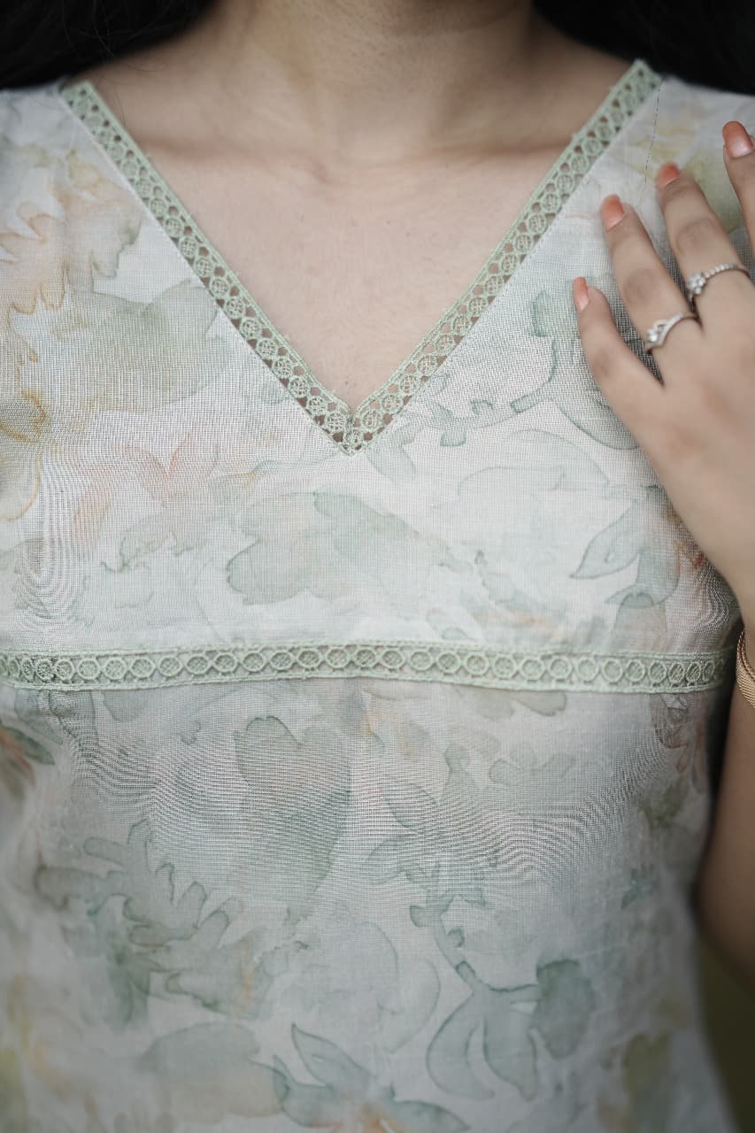 Pastel Floral Maxi Dress detail 3 - Fairy Finds Boutique